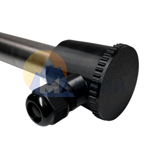 Колбовый погружной нагреватель КПН L=630, 1,8кВт, 220В, Нерж сталь AISI 316L