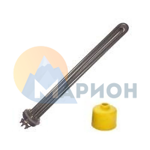 Блок ТЭН-9,0кВт, 380В (400мм.) G1 1/2"  нерж/нерж (трубка + колпак) JH